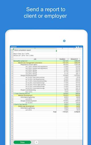 Trice - work time tracker app for freelancer screenshot 11