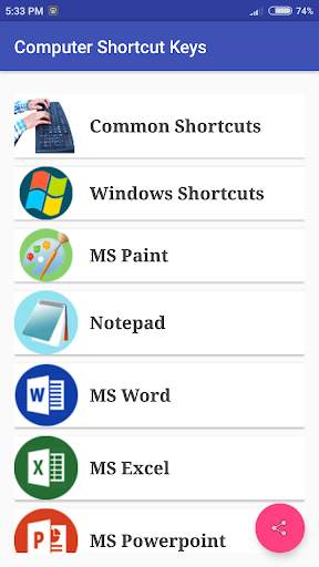 Computer Shortcut Keys screenshot 2