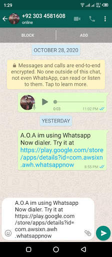 WhatsApp dialer screenshot 4