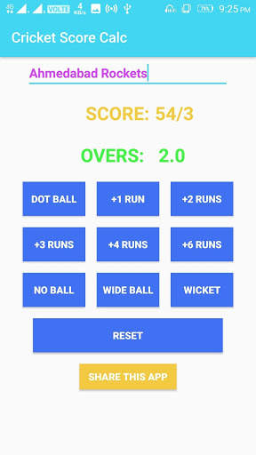 Cricket Calculator screenshot 2