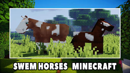 SWEM Horses Minecraft PE Mod screenshot 1