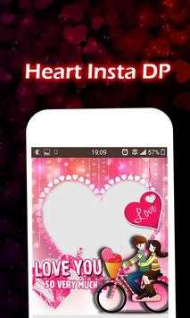 Love Photo Frame – Photo in Heart Insta DP Maker 4 تصوير الشاشة