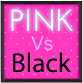 Pretty Pink Vs Black Keyboard icon