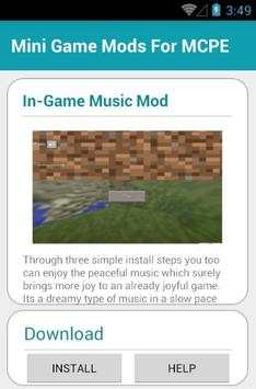 Mini Game Mods For MCPE स्क्रीनशॉट 3