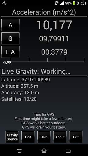 MRE Acceleration Meter screenshot 3