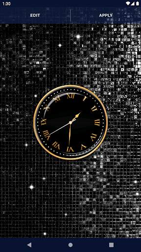 Black HD Clocks Live Wallpaper screenshot 4