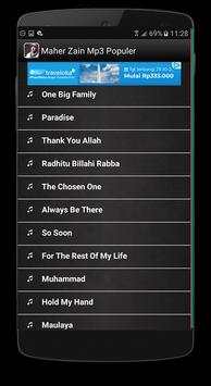 Maher Zain Mp3 Populer screenshot 2