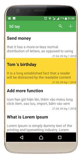 Notepad for Android Free screenshot 1