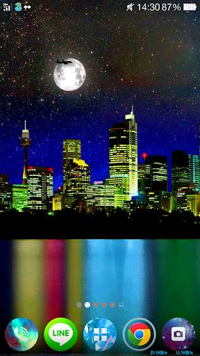 City at Night Live Wallpaper screenshot 2