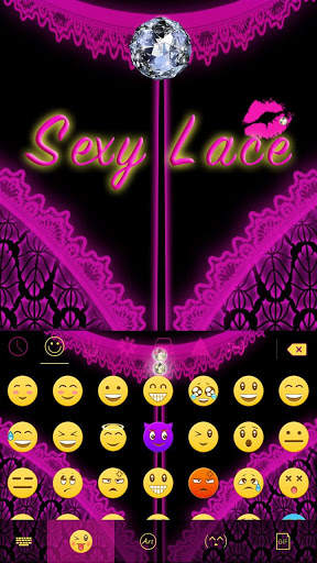 Sexy Lace Kika Keyboard Theme screenshot 2