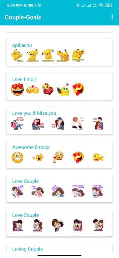 Couple-Goals : Couples whatsapp Stickers screenshot 1