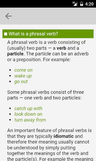 English Phrasal Verbs скриншот 7