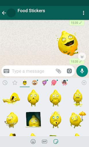 New WAStickerApps - Food Stickers For WhatsApp screenshot 4