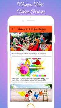 Happy Holi Video Status screenshot 4