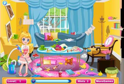 Cleaning House Princess Games - Home Cleanup screenshot 5