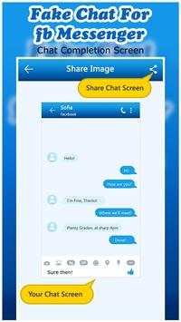 Fake Chat Maker For fb Messenger screenshot 4