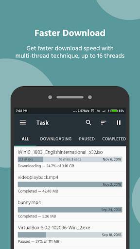 Watercat Download Manager screenshot 1