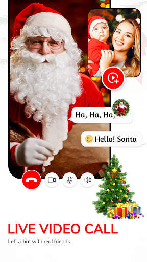 Santa Fake Video Call - Santa FakeTime prank screenshot 4