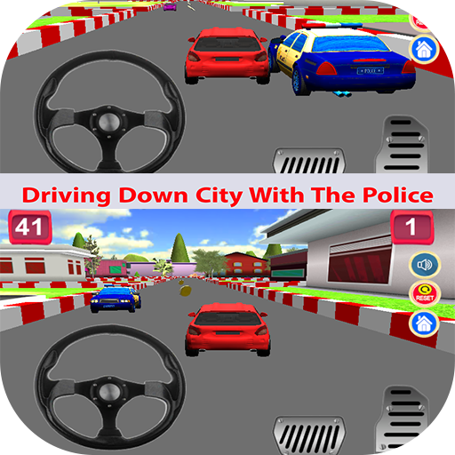 Driving Down City With The Police icon