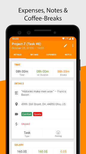 Timesheet - Time Tracker скриншот 4
