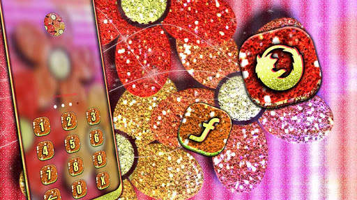 Glitter Flower Launcher Theme screenshot 3
