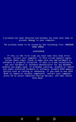 Windows XP Error screenshot 7