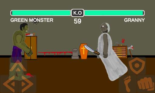 2D Granny x Green Monster Fighting Game screenshot 3