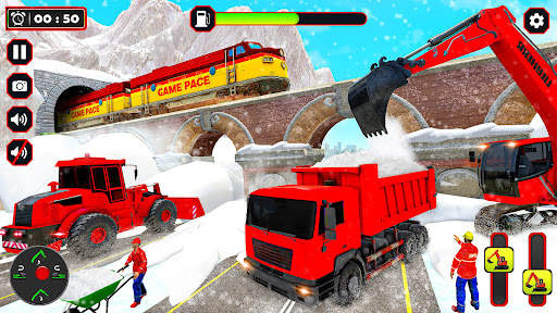Snow Excavator 3D Simulator screenshot 4