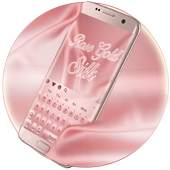 Beautiful Rose Gold Silk Keyboard 10001001