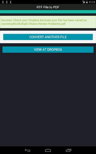 RTF File to PDF 16 تصوير الشاشة