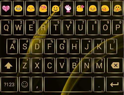 Gate Gold Emoji Keyboard screenshot 5