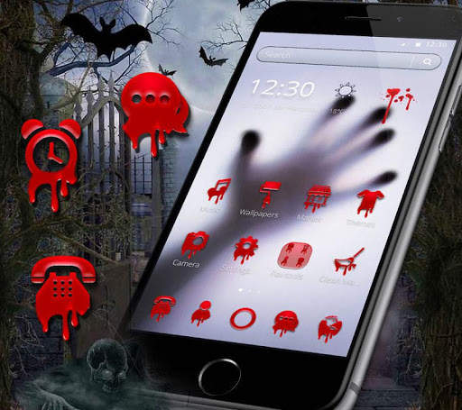 Horror blood Hand launcher Theme screenshot 3