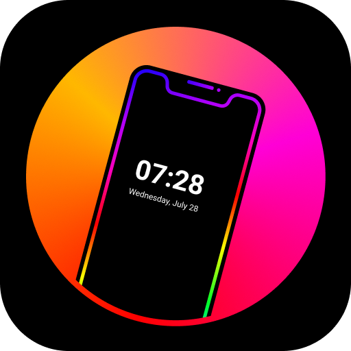 Edge Lighting Colors – Round Colors RGB icon