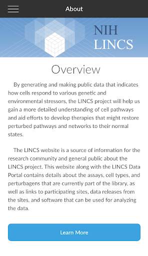 LINCS Project Mobile App screenshot 2