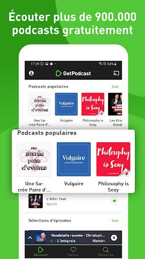 GetPodcast: lecteur de podcast screenshot 2