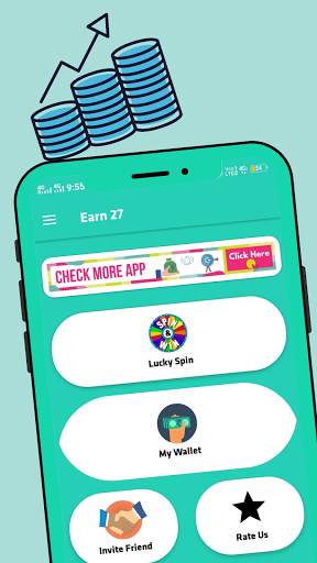 Earn27 - Earn Money Online 2021 - Spin an Win Cash स्क्रीनशॉट 1