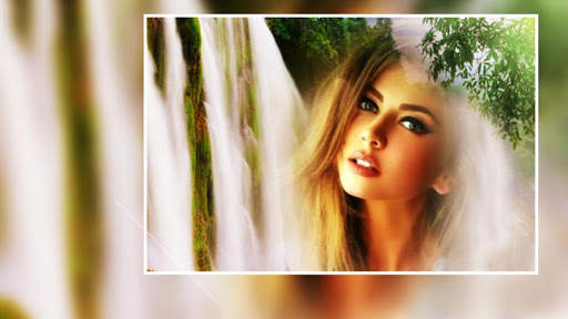 Beautiful Waterfall Photo Frames Greeting Cards screenshot 1
