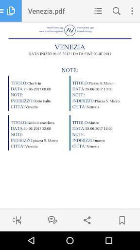 Travel Notes App: crea note, viaggi ed itinerari! screenshot 7