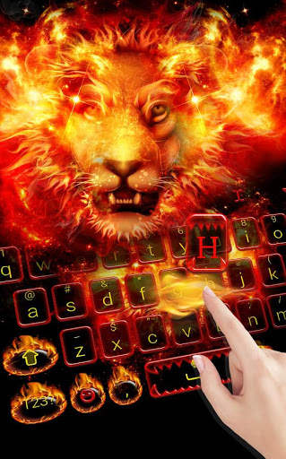 Flame Lion Keyboard Theme screenshot 3