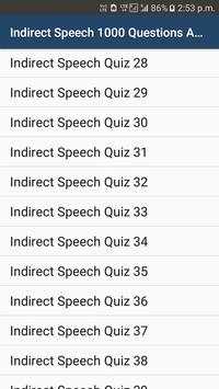Direct Indirect speech Exercises screenshot 2
