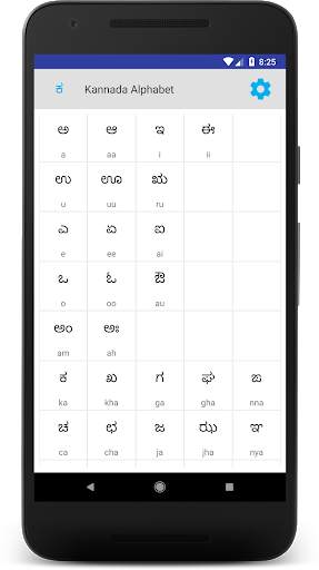 Kannada Alphabet 1 تصوير الشاشة