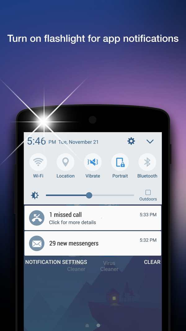Flashlight On Call And Text Message & Notification screenshot 3