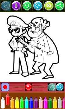 Little Singham Education Basics Coloring Pages screenshot 1