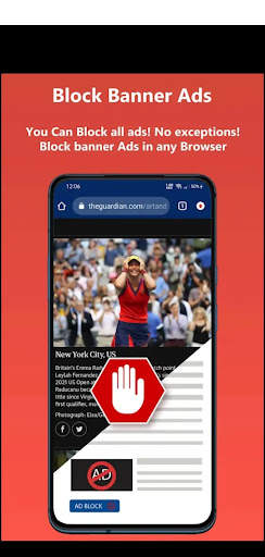 Adblocker Private Fast Browser screenshot 1