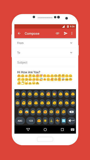 Round Emoji Keyboard Colorful Keyboard Themes screenshot 2