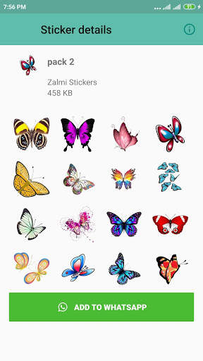 WAStickerApps - Butterfly Stickers for WA 2020 screenshot 3