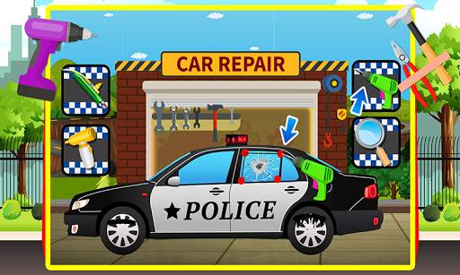 Police Car repair and wash screenshot 3
