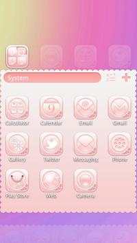 Pink girl GO Launcher Theme screenshot 6