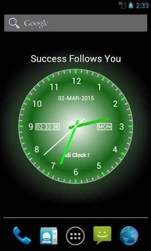 Adi AnalogClock Live Wallpaper screenshot 1