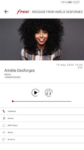 Free Visual Voicemail screenshot 1